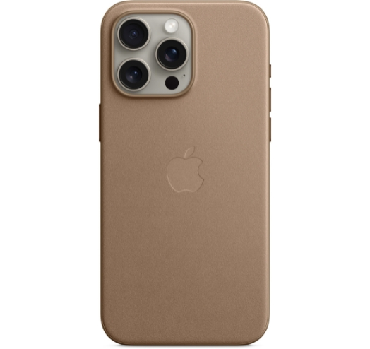 Оригінальний чохол FineWoven Case with MagSafe для iPhone 15 Pro Max (Taupe) (MT4W3)