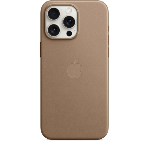 Оригінальний чохол FineWoven Case with MagSafe для iPhone 15 Pro Max (Taupe) (MT4W3)