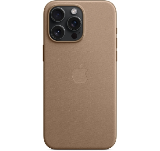 Оригінальний чохол FineWoven Case with MagSafe для iPhone 15 Pro Max (Taupe) (MT4W3)