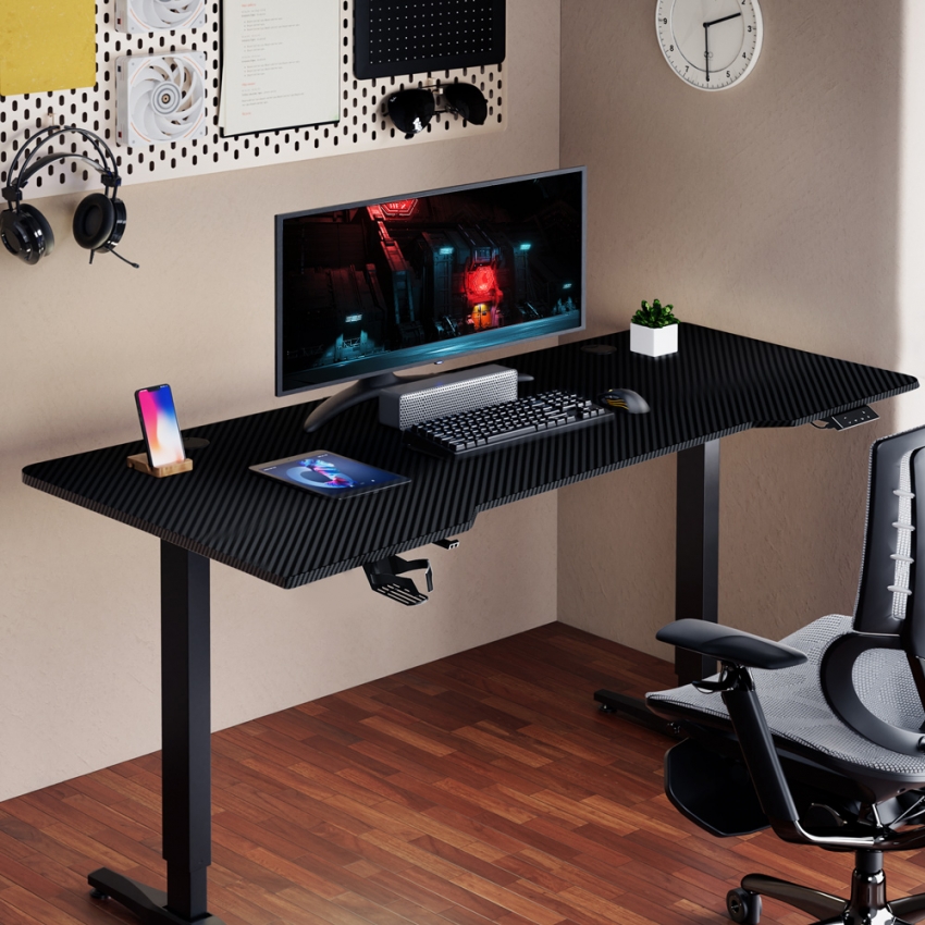 Геймерський стіл 1stPlayer Moto-E 1660 (Black)
