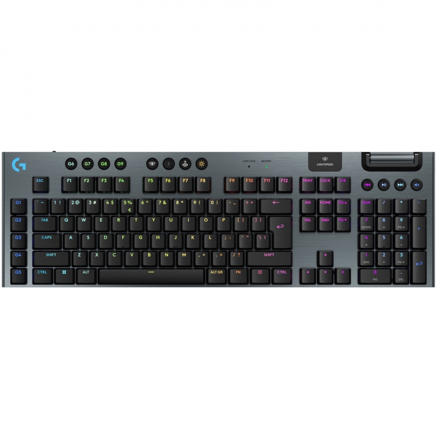 Клавiатура бездротова Logitech G915 X Lightspeed Wireless Clicky (Black)