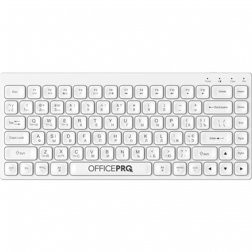 Клавіатура бездротова OfficePro SK955W (White)