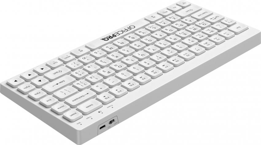 Клавіатура бездротова OfficePro SK955W (White)