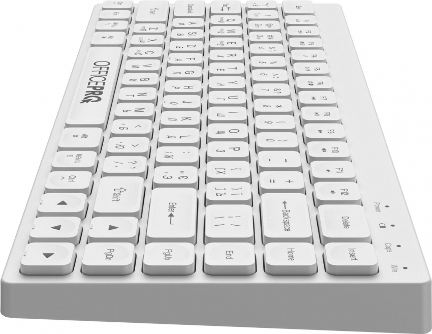 Клавіатура бездротова OfficePro SK955W (White)