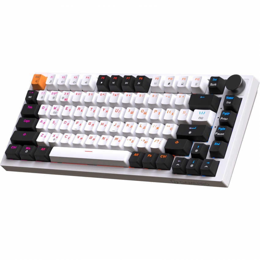 Клавіатура GamePro MK160W Red з Hot-Swap RGB (White)