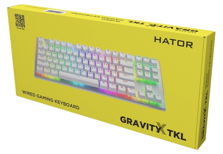 Клавіатура Hator Gravity X TKL (Orange White)