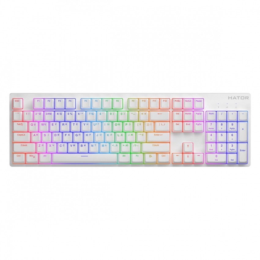 Клавіатура Hator Rockfall 2 Mecha (Orange White)