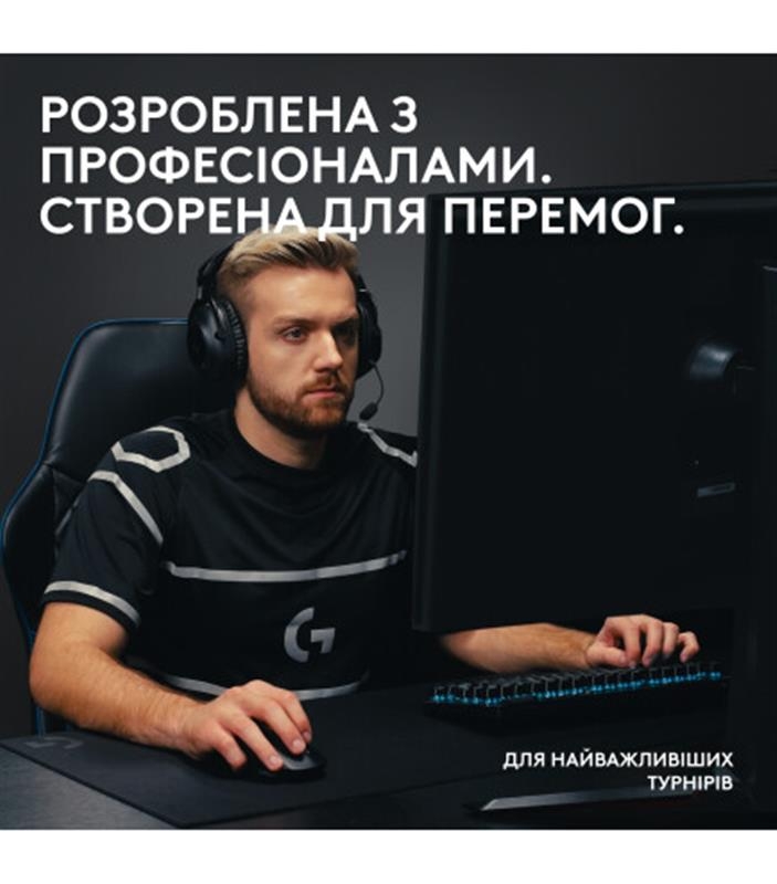 Клавiатура Logitech G PRO X TKL Lightspeed Tactile (Black)