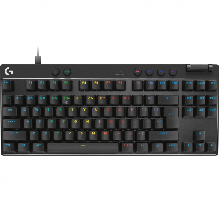 Клавiатура Logitech G PRO X TKL Rapid (Black)