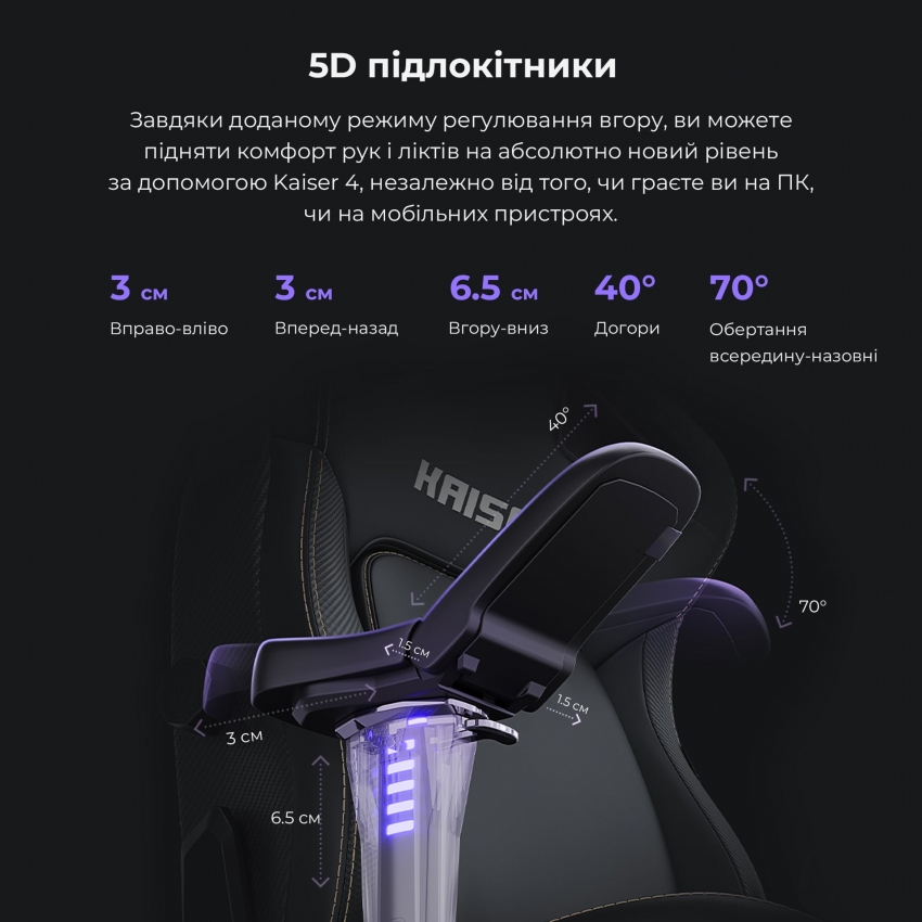 Крісло для геймерів Anda Seat Kaiser 4 Size L (Grey)