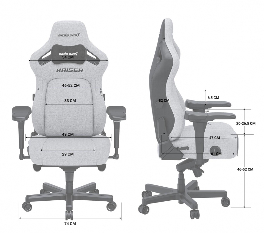 Крісло для геймерів Anda Seat Kaiser 4 Size L (White)