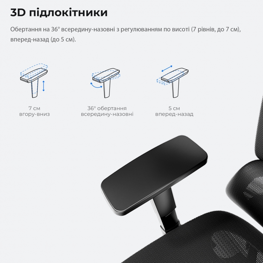 Крісло Крісло для геймерів Anda Seat X-Air Mega Size XL Mesh (Space Black)