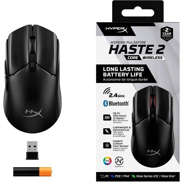 Миша бездротова HyperX Pulsefire Haste 2 Core (Black)