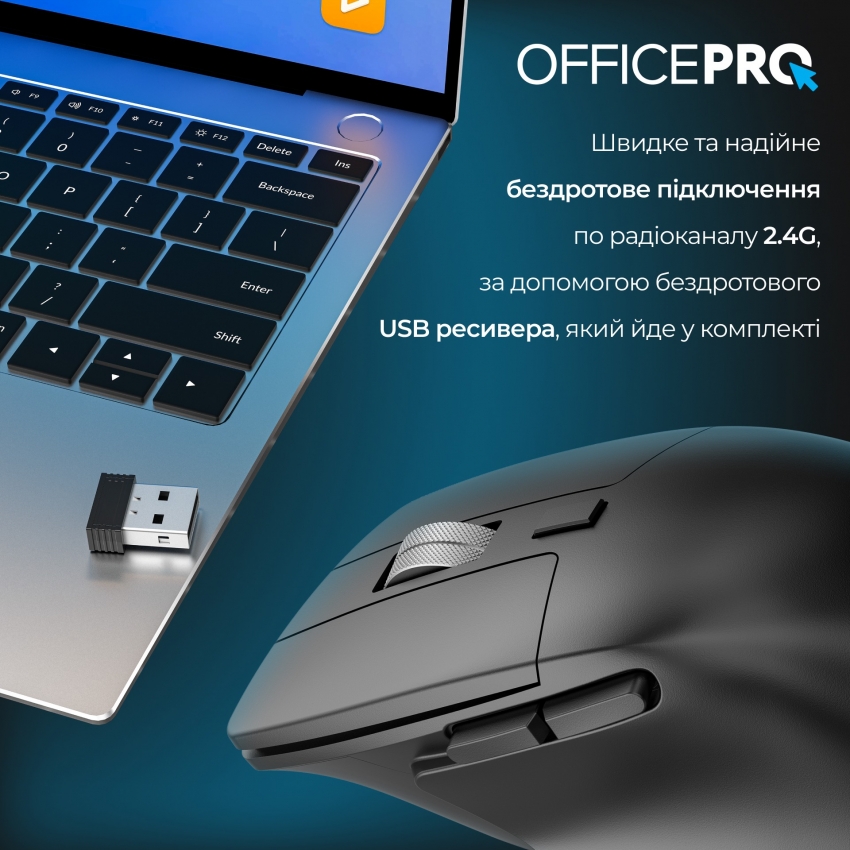 Миша бездротова OfficePro M395B (Black)