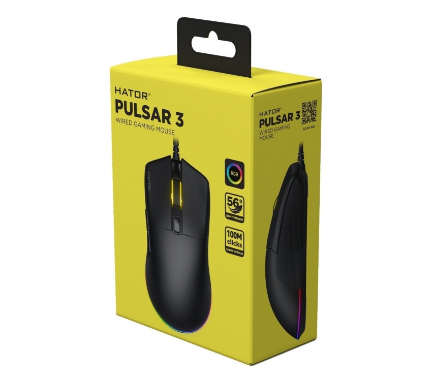 Миша Hator Pulsar 3 (Black)