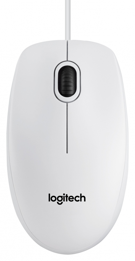 Миша Logitech B100 (White)