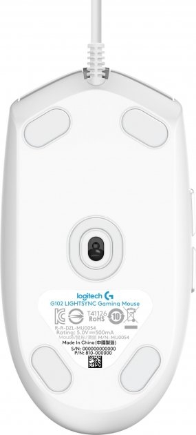 Миша Logitech G102 Lightsync (White)