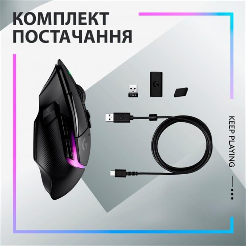 Миша Logitech G502 X Plus (Black)
