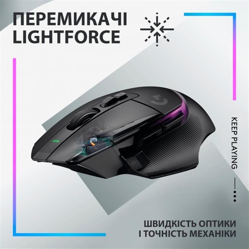 Миша Logitech G502 X Plus (Black)