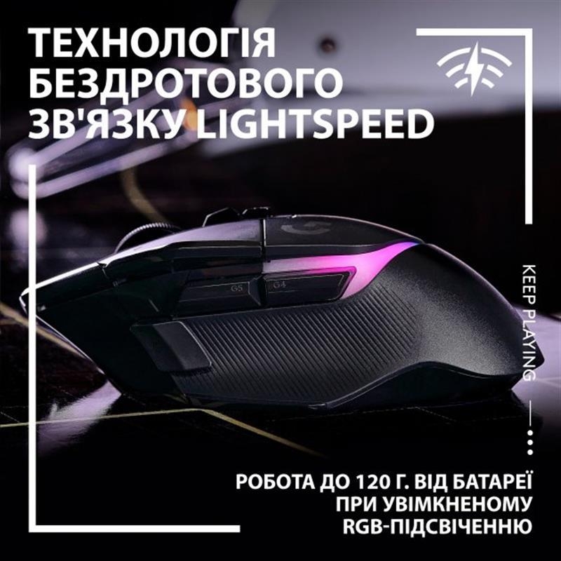Миша Logitech G502 X Plus (Black)