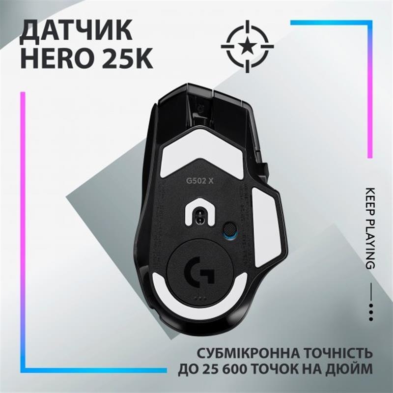 Миша Logitech G502 X Plus (Black)