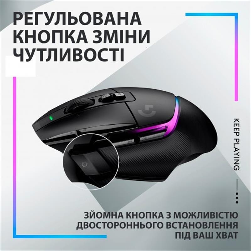 Миша Logitech G502 X Plus (Black)