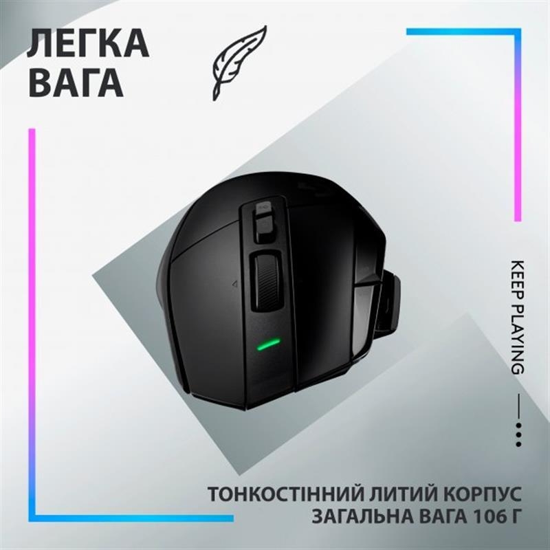 Миша Logitech G502 X Plus (Black)